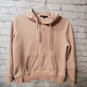 Quince Organic Cotton Blush Pink Hoodie Anorak Pullover M Loungewear